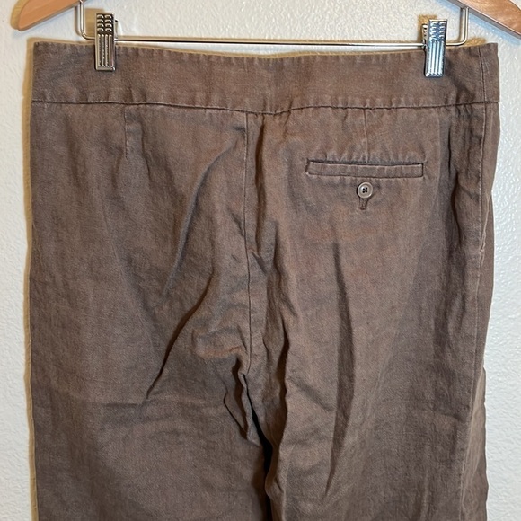Eddie Bauer Vashon Fit Brown Linen Pant - Picture 8 of 16